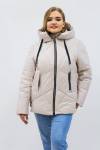Демисезонная женская куртка осень-весна-еврозима 2811 (Бежевый) - Лазар-Текс