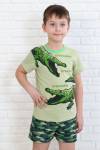 Пижама Компот печать для мальчиков (Кайман зеленый) - Лазар-Текс