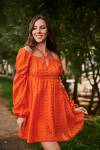 Платье 7337 (Оранжевый) - Лазар-Текс
