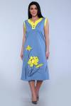 Платье 71063 (Голубой) - Лазар-Текс