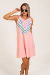 Платье 50550 (Розовый) - Лазар-Текс