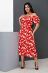 Платье 52289 (Красный_цветы) - Лазар-Текс