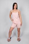 Пижама женская майка шорты 0930 (Розовая полоска) - Лазар-Текс