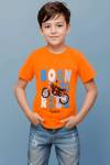 футболка детская с принтом 7444 (Оранжевый) - Лазар-Текс