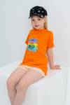 футболка детская с принтом 7448 (Оранжевый) - Лазар-Текс