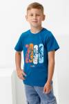 футболка детская с принтом 7444 (Морская волна) - Лазар-Текс