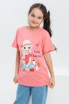 футболка детская с принтом 7449 (Розовый) - Лазар-Текс