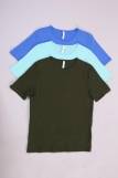 Набор футболок "Материк" (голубой, ментол, хаки) (Фото 1)