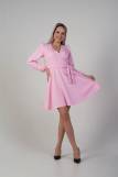 Платье на запах 400002 Барби (Розовый) (Фото 1)
