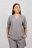 Рубашка женская 0630 (Серый) (Фото 1)