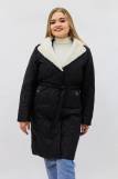Демисезонная женская куртка осень-весна-еврозима 2816 (Черный) (Фото 1)