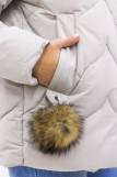 Зимняя женская куртка еврозима-зима 2879 (Бежевый) (Фото 3)