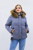 Зимняя женская куртка еврозима-зима 2867 (Серый) (Фото 1)