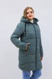 Зимняя женская куртка еврозима-зима 2830 (Бирюзовый) (Фото 3)