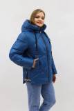 Демисезонная женская куртка осень-весна-еврозима 2811 (Голубой) (Фото 2)