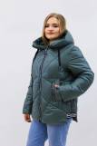 Демисезонная женская куртка осень-весна-еврозима 2811 (Бирюзовый) (Фото 1)