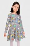 Платье трикотажное для девочки SP5915-25 (Комбинированный) (Фото 1)