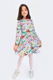 Платье трикотажное для девочки SP5915-26 (Комбинированный) (Фото 1)