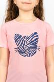 Комплект для девочки 41110 (футболка _лосины) (С.розовый/т.синий) (Фото 3)