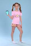 Пижама для девочки Единороги арт.ПД-009-043 (Розово-бежевый) (Фото 3)