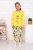 Пижама Смузи длинный рукав детская (Желтый) (Фото 1)