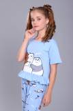 Пижама для девочки Три медведя арт. ПД-021-047 (Голубой) (Фото 1)