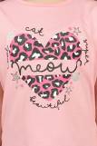 Комплект для девочки 41109 (футболка _ лосины) (С.розовый/розовый) (Фото 3)