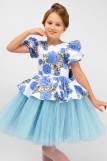 Платье нарядное для девочки SP2010 (Голубой) (Фото 1)