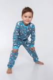 КосмоДино - детская пижама теплая (Серый) (Фото 2)