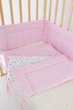 Бортик в детскую кроватку четырехсторонний БРК32/звездочка-розовая (В ассортименте) (Фото 1)