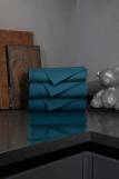 Набор вафельных полотенец 3 шт. 45х70 см (Морская волна) (Фото 3)