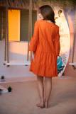 Платье 67035 (Оранжевый) (Фото 3)