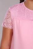 Блузка для девочки Анжелика Арт. 13177 (Светло-розовый) (Фото 3)