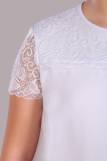 Блузка для девочки Анжелика Арт. 13177 (Белый) (Фото 3)