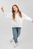 Блузка для девочки оверсайз SP1012 (Белый) (Фото 3)