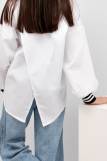 Блузка для девочки оверсайз SP1013 (Белый) (Фото 3)