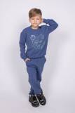 Комплект для мальчика (джемпер_брюки) 0463 (Синий) (Фото 1)