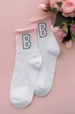 Носки женские Буква В комплект 1 пара (Розовый) (Фото 1)