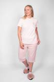 Пижама женская (футболка_капри) 0937 (Розовая полоска) (Фото 1)