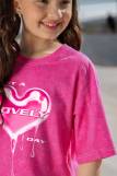 Фуфайка (футболка) для девочки РИВЬЕРА-1 (Розовый) (Фото 4)