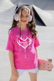Фуфайка (футболка) для девочки РИВЬЕРА-1 (Розовый) (Фото 1)
