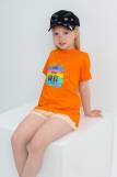 футболка детская с принтом 7448 (Оранжевый) (Фото 1)