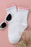 Носки женские Тактика комплект 2 пары (Белый(розовый борт)) (Фото 1)