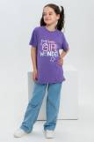футболка детская с принтом 7449 (Фиолетовый) (Фото 2)