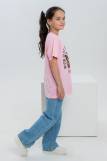 футболка детская с принтом 7449 (Бледно-розовый) (Фото 3)