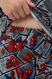 Пижама Сверхчеловек детская короткий рукав с шортами (Серый) (Фото 2)