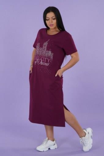 Платье Рамона (бордо) (Фото 2)
