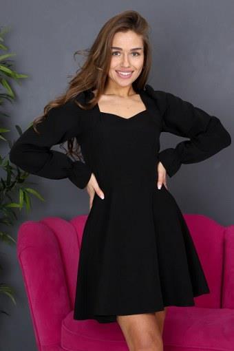 Платье "Дамалис" (Черный) (Фото 2)