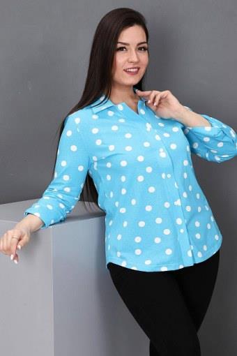 Рубашка "Делина" (Голубой) - Лазар-Текс