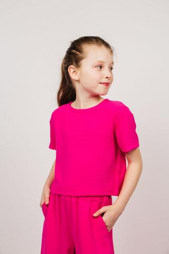 Блузка для девочки 05113 (Фуксия) - Лазар-Текс